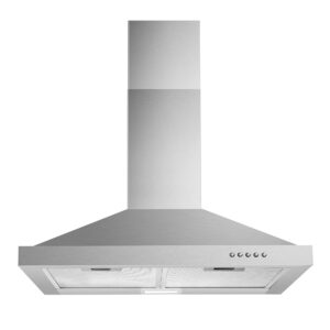 30-Inch Wall-Mounted Vary Hood with Convertible Ducted/Ductless Choices, Stainless Metal Chimney-Fashion Vent Hood for Over the Range, That includes LED Lighting and 3-Pace Exhaust…