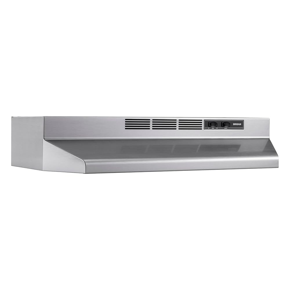 Broan-NuTone 4130SF 30-Inch Ductless Beneath-Cupboard Vary Hood in Stainless Metal with Fingerprint-Resistant Print Guard