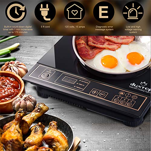 Duxtop 1800W Moveable Induction Cooktop Countertop Burner in Gold - Mannequin 8100MC/BT-180G3