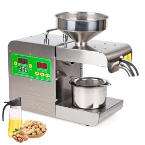 SOKO 820W Electrical Oil Press Machine – Computerized Sizzling/Chilly Extractor for Peanut, Sesame, Sunflower Seeds, Coconut, and Soybean Oil – Natural House Oil Expeller